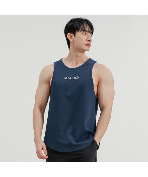 MALDEN(モールデン)の「シグネチャーロゴノースリーブ(Tシャツ/カットソー・メンズ・ネイビー/ブラック/カーキ・LARGE/MEDIUM/SMALL/X-LARGE)」の1枚目の写真