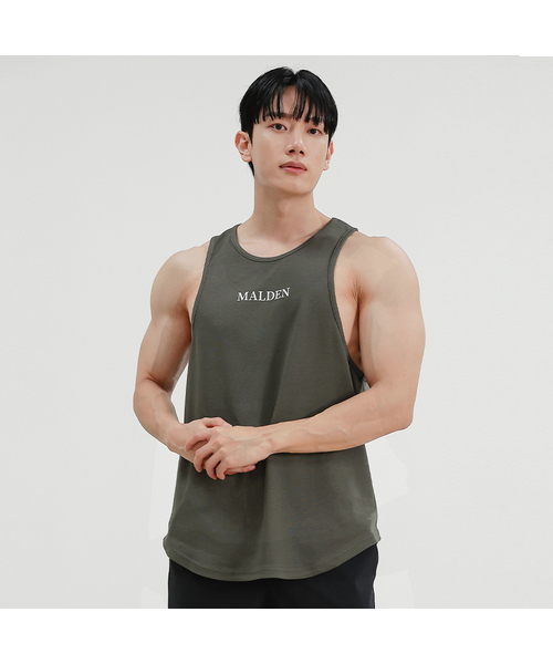 MALDEN(モールデン)の「シグネチャーロゴノースリーブ(Tシャツ/カットソー・メンズ・ネイビー/ブラック/カーキ・LARGE/MEDIUM/SMALL/X-LARGE)」の3枚目の写真