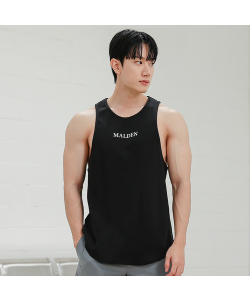 MALDEN(モールデン)の「シグネチャーロゴノースリーブ(Tシャツ/カットソー・メンズ・ネイビー/ブラック/カーキ・LARGE/MEDIUM/SMALL/X-LARGE)」の2枚目の写真