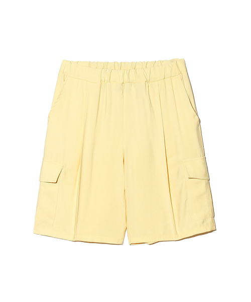 LMN3011(エルエムエヌ3011)の「バンブーカーゴハーフパンツ-レモン(その他パンツ・メンズ・ライトイエロー・MEDIUM/LARGE/X-LARGE)」の1枚目の写真