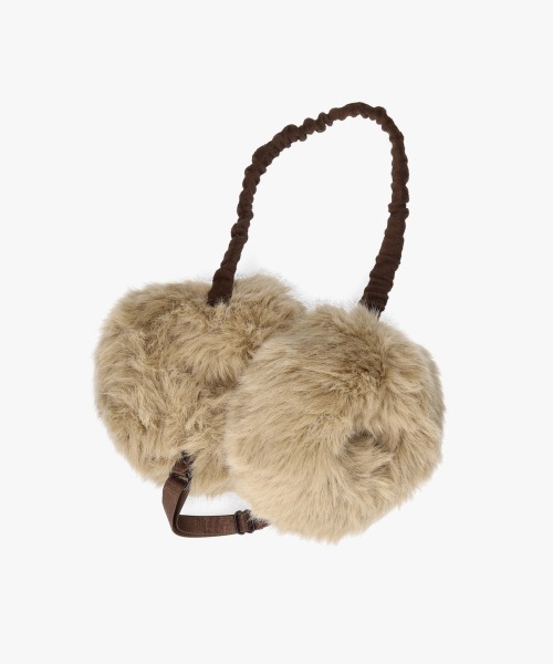OVERRIDE（オーバーライド）の「OVERRIDE  DONUT EAR MUFF BAND / オーバーライド（イヤーマフ・レディース・ベージュ/ブラック・57~59cm）」の2枚目の写真