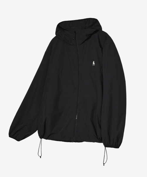 ヘリテージ ダン ライトウェイト パッカブル ウィンドブレーカー_ブラック