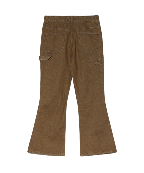 IEY(アイイーワイ)の「MAC FLARE DENIM PANTS Brown(デニムパンツ・レディース・その他・MEDIUM/LARGE)」の3枚目の写真