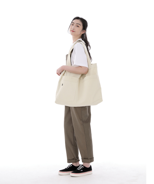 SAINTCREW(セントクルー)の「シティボーイメガビッグショルダーバッグCBM-110クリーム(エコバッグ/サブバッグ・メンズ・その他・フリー)」の4枚目の写真