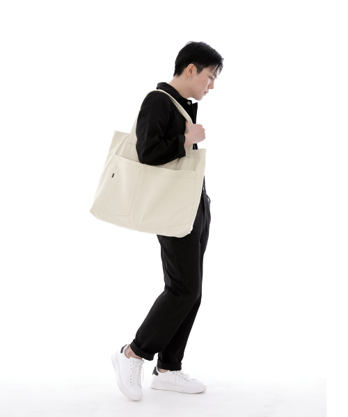 SAINTCREW(セントクルー)の「シティボーイメガビッグショルダーバッグCBM-110クリーム(エコバッグ/サブバッグ・メンズ・その他・フリー)」の5枚目の写真
