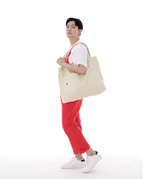 SAINTCREW(セントクルー)の「シティボーイメガビッグショルダーバッグCBM-110クリーム(エコバッグ/サブバッグ・メンズ・その他・フリー)」の12枚目の写真