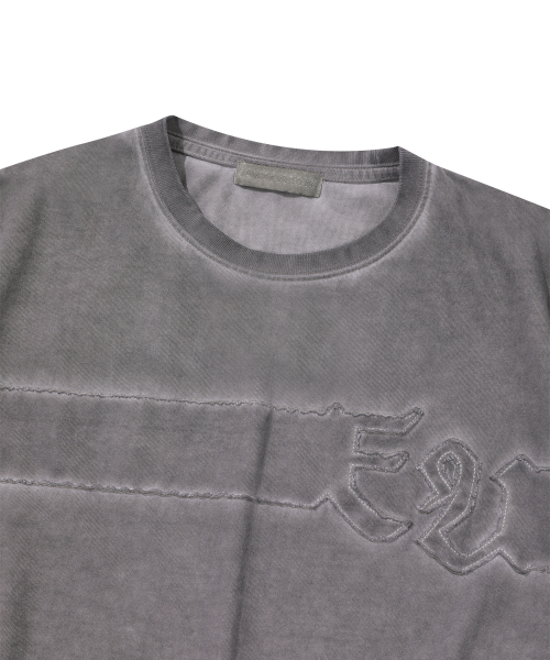 EPISODE UNTITLED(エピソードアンタイトルド)の「LUNA WASHED SIGNATURE APPLIQUE T-SHIRT_COCOA GREY(Tシャツ/カットソー・レディース・その他・2/3)」の3枚目の写真