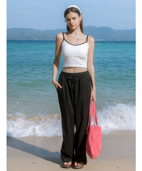 IMCLAIRE（アイエムクレア）の「リネンビーチパンツブラック（その他パンツ・レディース・その他・SMALL/MEDIUM/LARGE）」の3枚目の写真
