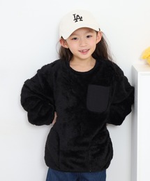 OMNES（オムネス）の「ボアフリースプルオーバー  KIDS（その他トップス）」