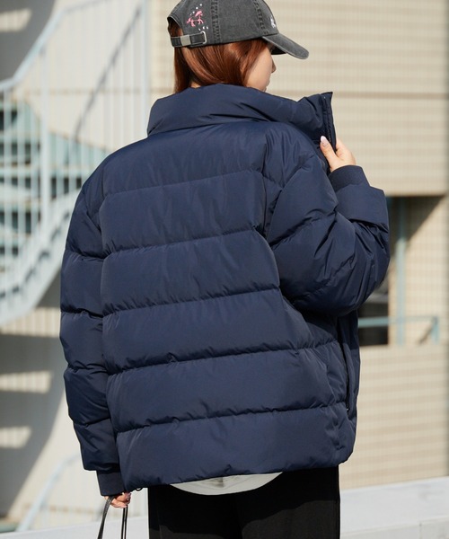 Calvin Klein/カルバンクライン CHENILLE STAND COLLAR PUFFER JACKET