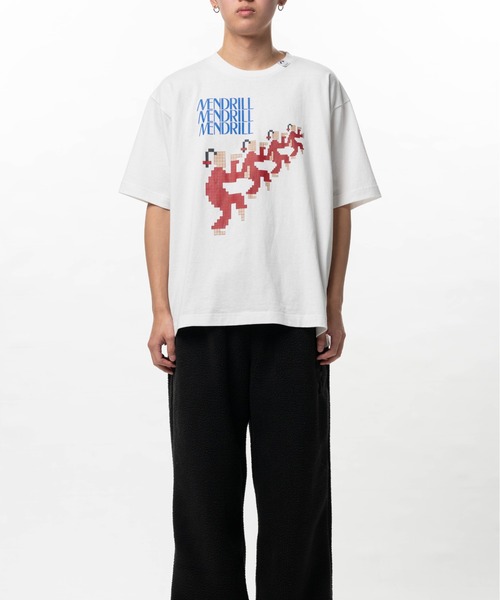 Mendrill(メンドリル)の「Mendrill Kang Fu T-shirt(Tシャツ/カットソー・メンズ・ホワイト/ブラック・M/L/S)」の1枚目の写真