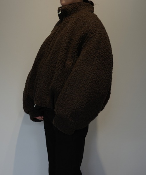 CLANE(クラネ)の「CLANE BALLOON BOA BLOUSON(ブルゾン・レディース・オフホワイト/グレー/ブラウン・1/2)」の6枚目の写真