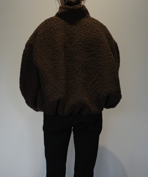 CLANE(クラネ)の「CLANE BALLOON BOA BLOUSON(ブルゾン・レディース・オフホワイト/グレー/ブラウン・1/2)」の7枚目の写真