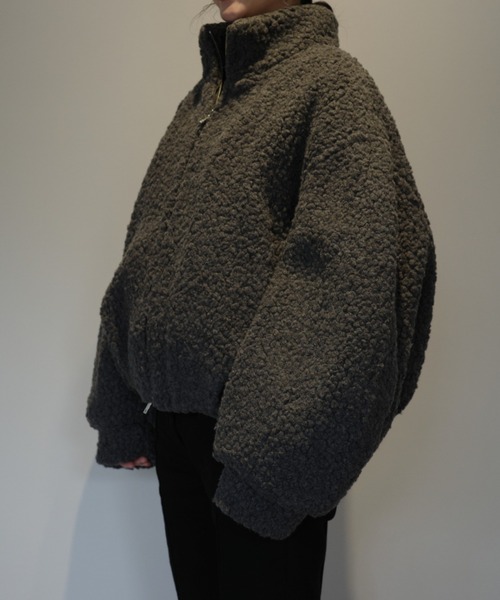 CLANE(クラネ)の「CLANE BALLOON BOA BLOUSON(ブルゾン・レディース・オフホワイト/グレー/ブラウン・1/2)」の8枚目の写真