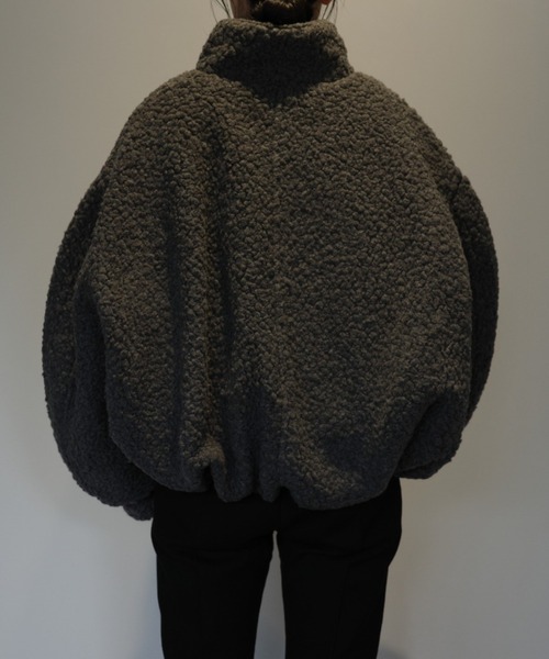 CLANE(クラネ)の「CLANE BALLOON BOA BLOUSON(ブルゾン・レディース・オフホワイト/グレー/ブラウン・1/2)」の9枚目の写真