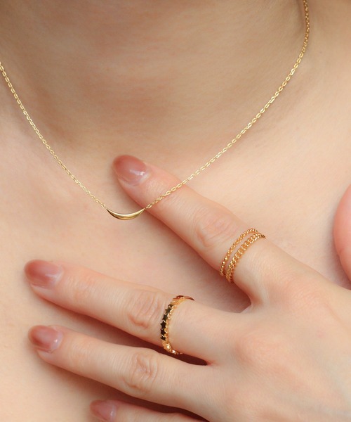 NOIR DE POUPEE（ノワールドプーペ）の「【WEB限定】K18vermeil ムーン ペンダントネックレス 40cm（ネックレス・レディース・ゴールド・FREE）」の6枚目の写真