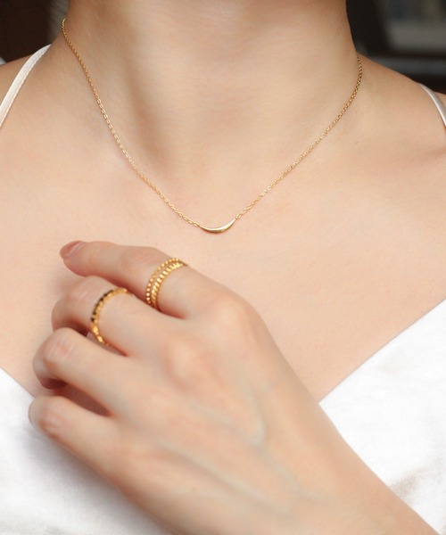 NOIR DE POUPEE（ノワールドプーペ）の「【WEB限定】K18vermeil ムーン ペンダントネックレス 40cm（ネックレス・レディース・ゴールド・FREE）」の3枚目の写真