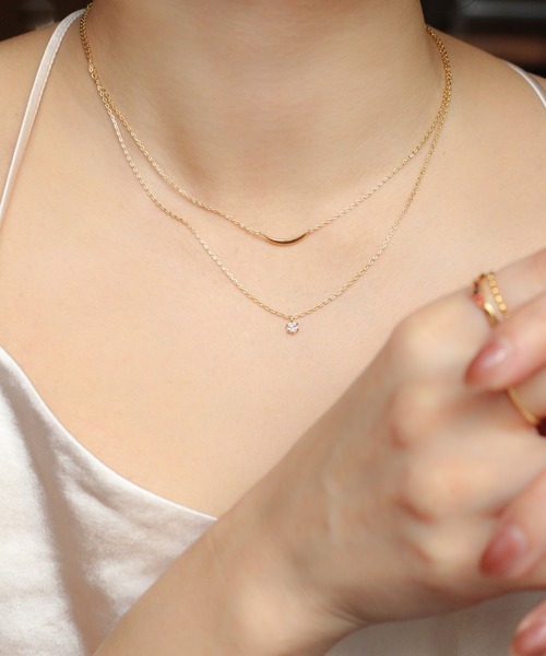 NOIR DE POUPEE（ノワールドプーペ）の「【WEB限定】K18vermeil ムーン ペンダントネックレス 40cm（ネックレス・レディース・ゴールド・FREE）」の7枚目の写真