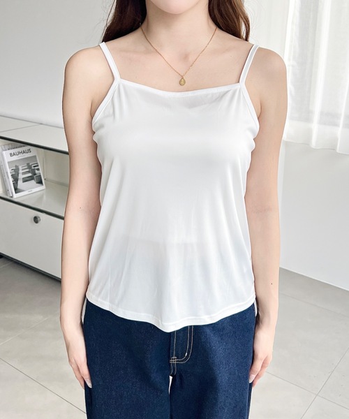 moment+(モーメントプラス)の「インナー付きストレッチレースショルダーシャーリングトップス(Tシャツ/カットソー・レディース・ブラック/オフホワイト/ナチュラル・M/L)」の7枚目の写真