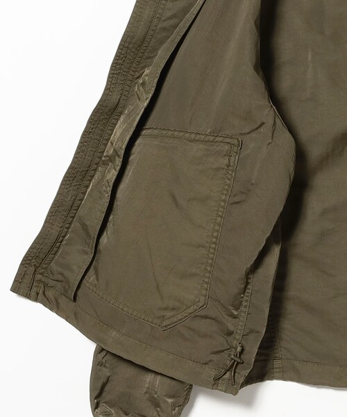 BEAMS(ビームス)の「ガーメントダイ フーデッド ブルゾン【ワイドショートフィット】(ブルゾン・メンズ・ブラック/オリーブ・L/M/S/XL)」の10枚目の写真