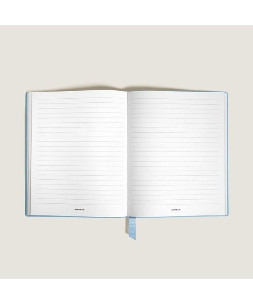 MONTBLANC（モンブラン）の「スモール ノートブック サルトリアルレザー 罫線入り（手帳/メモ帳・メンズ・ライトブルー・ONE SIZE）」の2枚目の写真