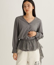 studio CLIP | 【daily CLIP】ラッフルレース襟ブラウス(シャツ/ブラウス)