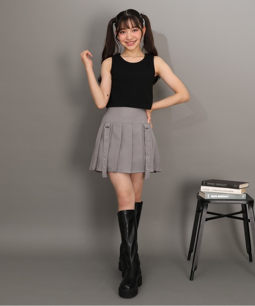 PINKHUNT(ピンクハント)の「PINKHUNT タンクトップ付き 4本ライントレーナー 1221K(スウェット・キッズ・ライトブルー/ホワイト・140cm/150cm/160cm/130cm)」の7枚目の写真