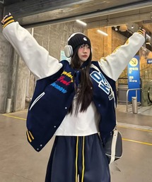 スタジャン（ブルー・ネイビー/青色系）ファッション通販 - ZOZOTOWN