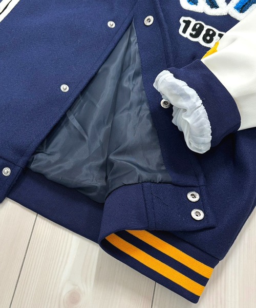 NANEA(ナネア)の「刺繍入りスタジャン(スタジャン・レディース・アイボリー/ネイビー/ブラック・MEDIUM/LARGE)」の5枚目の写真