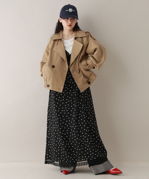 RAGEBLUE(レイジブルー)の「シアードットキャミワンピース(ワンピース・レディース・ホワイト/ブラック・FREE)」の10枚目の写真