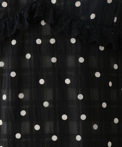 RAGEBLUE(レイジブルー)の「シアードットキャミワンピース(ワンピース・レディース・ホワイト/ブラック・FREE)」の19枚目の写真