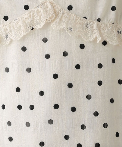 RAGEBLUE(レイジブルー)の「シアードットキャミワンピース(ワンピース・レディース・ホワイト/ブラック・FREE)」の20枚目の写真