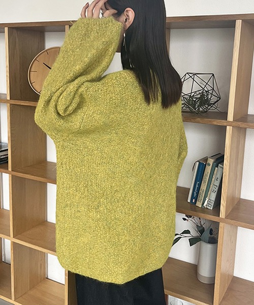 STYLEBLOCK（スタイルブロック）の「ボリューム袖ニットカーディガン（カーディガン/ボレロ・レディース・ベージュ/ブラウン/グレー/グリーン系その他・FREE）」の9枚目の写真