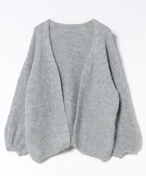 STYLEBLOCK（スタイルブロック）の「ボリューム袖ニットカーディガン（カーディガン/ボレロ・レディース・ベージュ/ブラウン/グレー/グリーン系その他・FREE）」の5枚目の写真