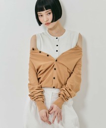 CLANE | 【CLANE/クラネ】W LAYERED KNIT CARDIGAN/ダブルレイヤードニットカーディガン(カーディガン/ボレロ)