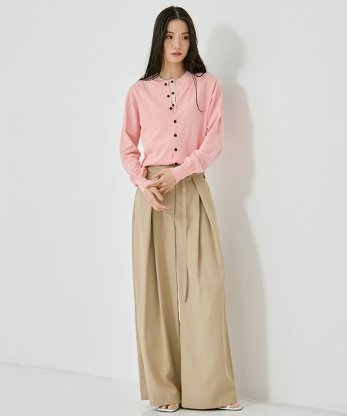 CLANE/クラネ】W LAYERED KNIT CARDIGAN/ダブルレイヤードニット