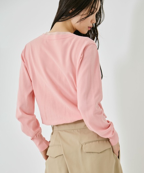 クラネ clane カーディガン CLANE/クラネ】W LAYERED KNIT CARDIGAN/ダブルレイヤードニット