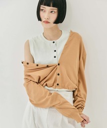 STUDIOUS（ステュディオス）の「【CLANE/クラネ】W LAYERED KNIT CARDIGAN/ダブルレイヤードニットカーディガン（カーディガン/ボレロ）」