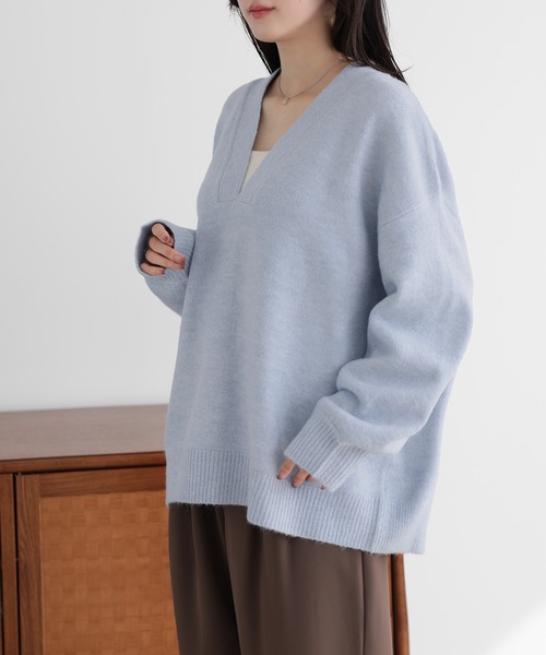セール】ディープVネックニット（ニット/セーター）｜SUNFLOWER EIGHT