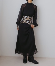 sahara | Jacquard Belt 2way Dress/ジャガードベルト２ウェイドレス(ドレス)