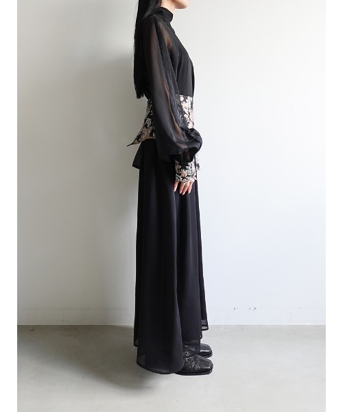 sahara（サハラ）の「Jacquard Belt 2way Dress/ジャガードベルト２ウェイドレス（ドレス・レディース・ブラック/ネイビー/ライトグレー・FREE）」の16枚目の写真