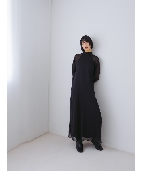 sahara（サハラ）の「Jacquard Belt 2way Dress/ジャガードベルト２ウェイドレス（ドレス・レディース・ブラック/ネイビー/ライトグレー・FREE）」の10枚目の写真