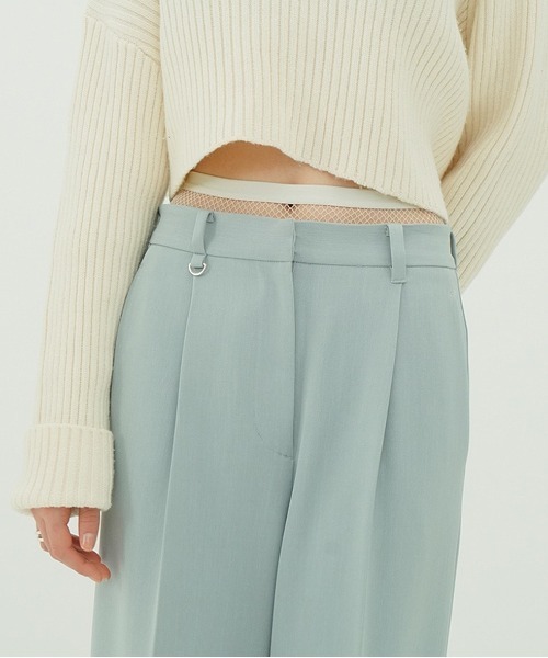 CLANE（クラネ）の「2WAY TUCK STRAIGHT PANTS（スラックス・レディース・ブルー/グレー/ブラック・0/1/2）」の21枚目の写真