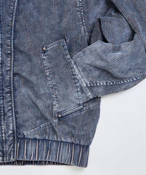 EPNK(イーピーエヌケー)の「Vintage Wash Corduroy JKT / ヴィンテージウォッシュコーデュロイジャケット(ブルゾン・メンズ・ネイビー/ブラック・MEDIUM/LARGE)」の8枚目の写真