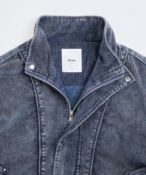 EPNK(イーピーエヌケー)の「Vintage Wash Corduroy JKT / ヴィンテージウォッシュコーデュロイジャケット(ブルゾン・メンズ・ネイビー/ブラック・MEDIUM/LARGE)」の10枚目の写真