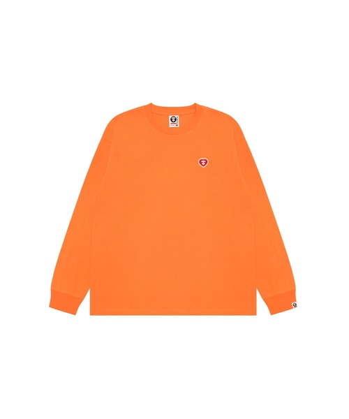 AAPE BY A BATHING APE（エーエイプバイアベイシングエイプ）の「AAPE NOW HEART LONG SLEEVE TEE（Tシャツ/カットソー・メンズ・アイボリー/ブラック/オレンジ・MEDIUM/LARGE/X-LARGE/XX-LARGE/SMALL/X-SMALL）」の2枚目の写真