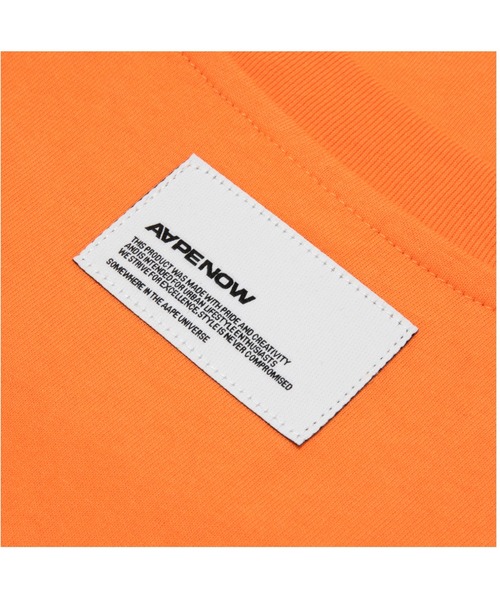 AAPE BY A BATHING APE（エーエイプバイアベイシングエイプ）の「AAPE NOW HEART LONG SLEEVE TEE（Tシャツ/カットソー・メンズ・アイボリー/ブラック/オレンジ・MEDIUM/LARGE/X-LARGE/XX-LARGE/SMALL/X-SMALL）」の12枚目の写真