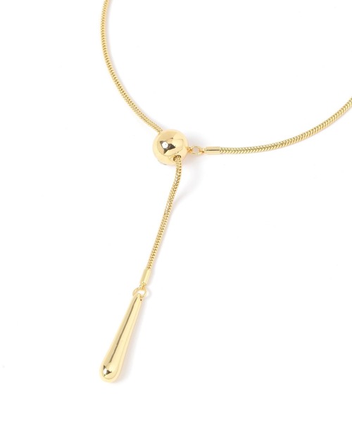 Elura(エルーラ)の「ストーン付きロングラリエット/641622(ネックレス・レディース・シルバー/ゴールド・FREE)」の1枚目の写真