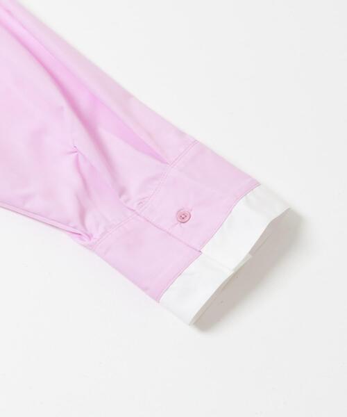 SENSE OF PLACE by URBAN RESEARCH（センスオブプレイスバイアーバンリサーチ）の「『WEB限定』フェイクレイヤードルーズシャツ（シャツ/ブラウス・レディース・ピンク/ブルー系その他/ネイビー・ONE）」の9枚目の写真