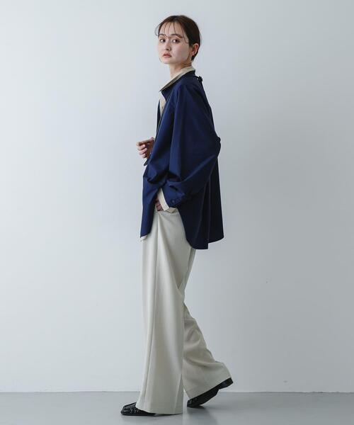 セール】『WEB限定』フェイクレイヤードルーズシャツ（シャツ/ブラウス